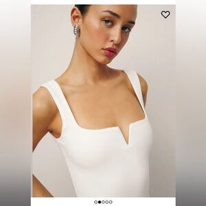 Reformation. Ossie Knit Tank. White. XS. Excellent condition.